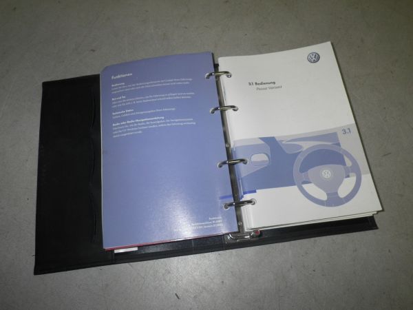 Bedienungsanleitung Handbuch Betriebsanleitung Vw Passat